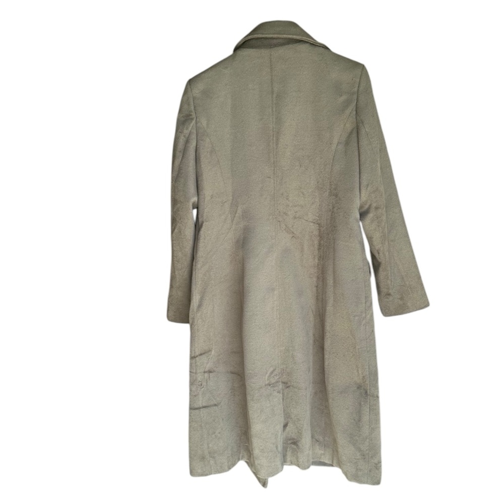 Grace Karin Olive Green Double-Breasted Long Pea Coat NWT Women's Size Large - Picture 3 of 6